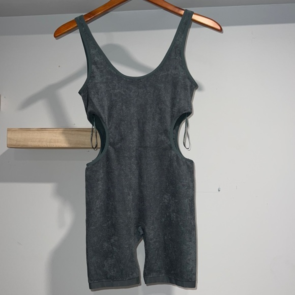 Zara, Terry romper NWT green blue color